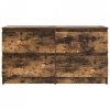 Szafka RTV Dąb wędzony 100x35x54 cm Drewno klejone