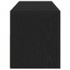 Szafka pod TV z oświetleniem LED, czarny dąb, 120x35x40 cm