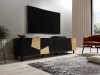 Komoda RTV NETA czarny mat / dąb craft