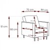 Fotel SELVA B madone 17047 czarny