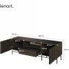 Szafka RTV PIEMONTE PE03 jesion portland + czarny