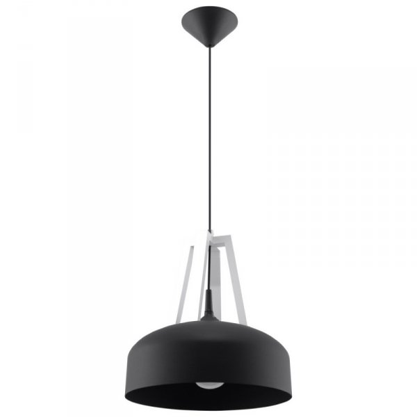 Lampa wisząca CASCO czarna/biała