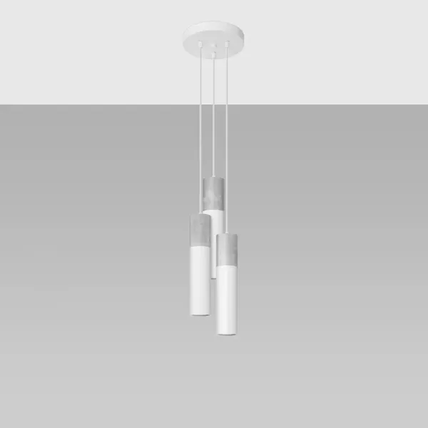 Lampa wisząca BORGIO 3P biały