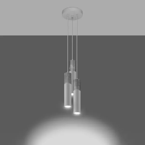 Lampa wisząca BORGIO 3P biały