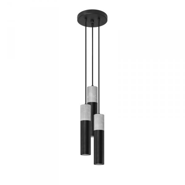 Lampa wisząca BORGIO 3P czarny