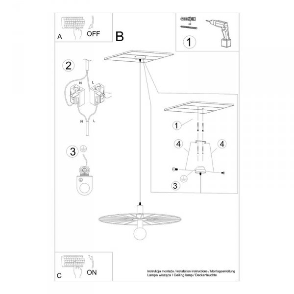 Lampa wisząca SIRKEL 60 czarny