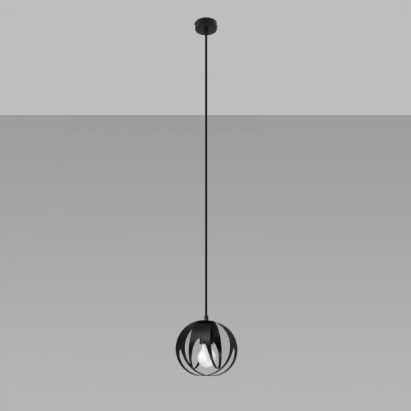 Lampa wisząca TULOS 1 czarna