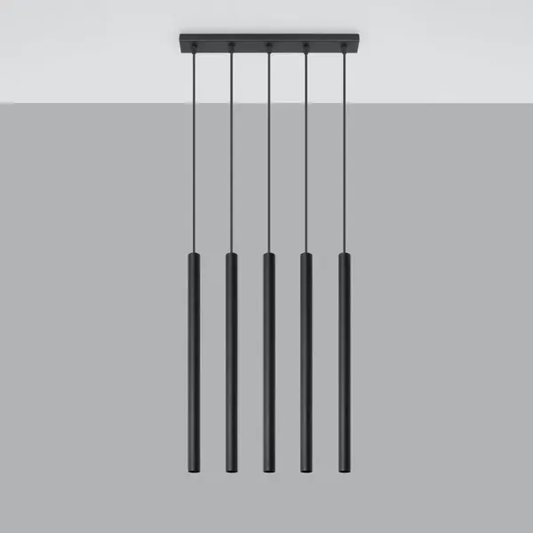 Lampa wisząca PASTELO 5 czarna