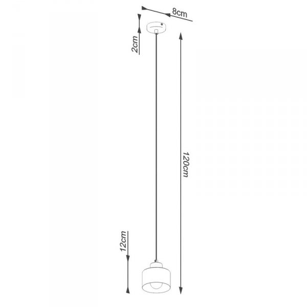 Lampa wisząca SAVAR 1 czarna