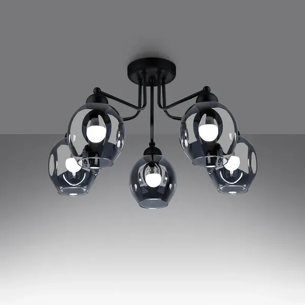 Żyrandol FILLAN 5 czarny