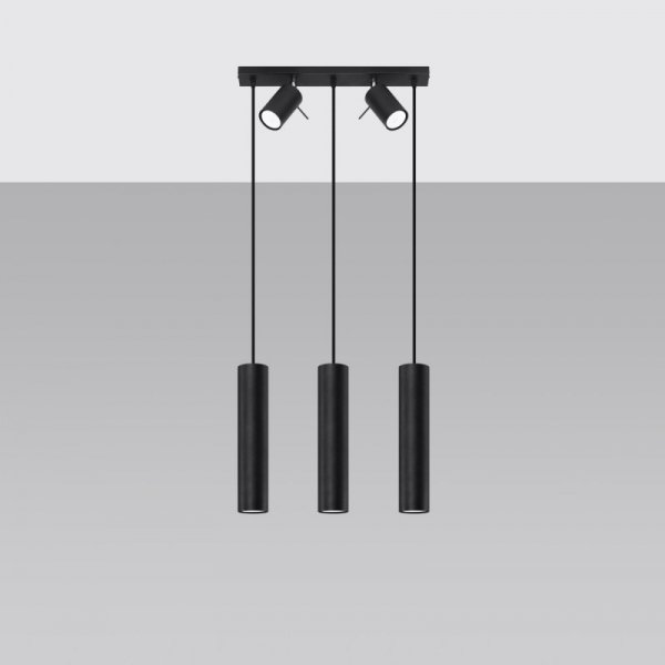 Lampa wisząca RING 3 czarny