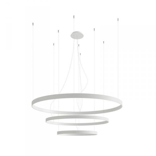 Żyrandol RIO 3 55/78/110 biały LED 3000K