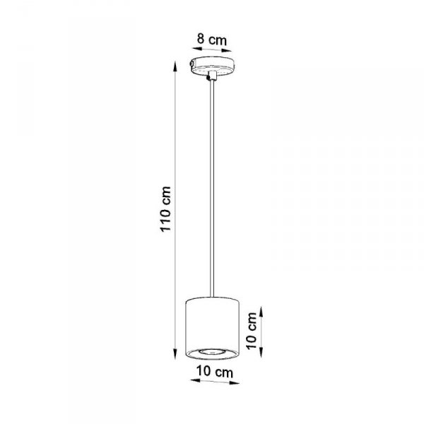 Lampa wisząca ORBIS 1 czarny