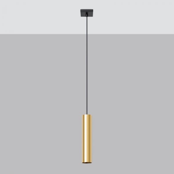 Lampa Wisząca LAGOS 1 złoty połysk