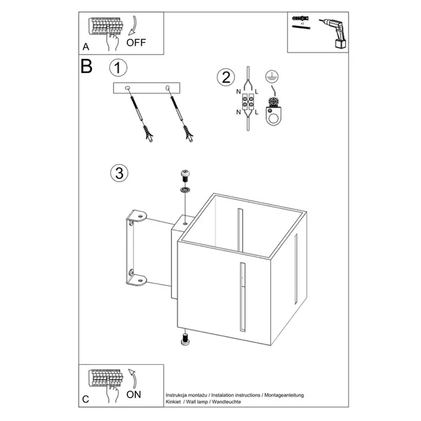 Kinkiet PIXAR biały
