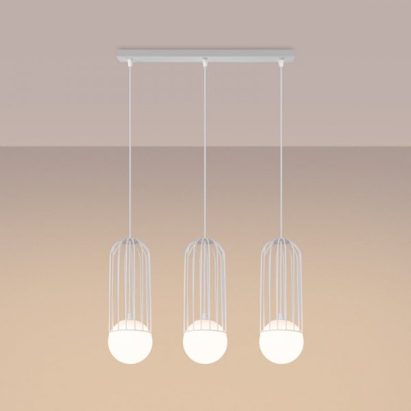 Lampa wisząca BRINA 3L biała