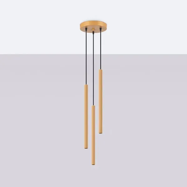 Lampa wisząca ARCHE 3P złota