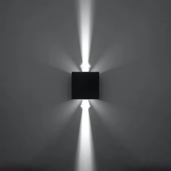 Kinkiet LUCA czarny LED IP54