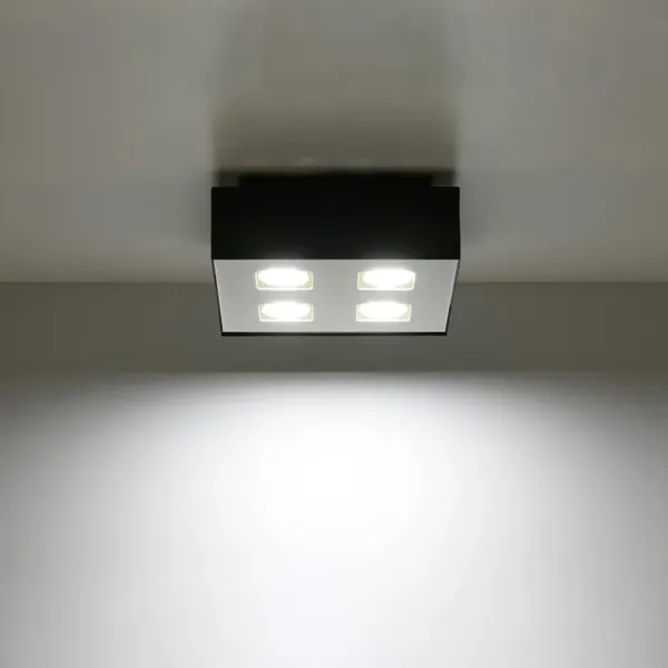 Plafon MONO 4 czarny