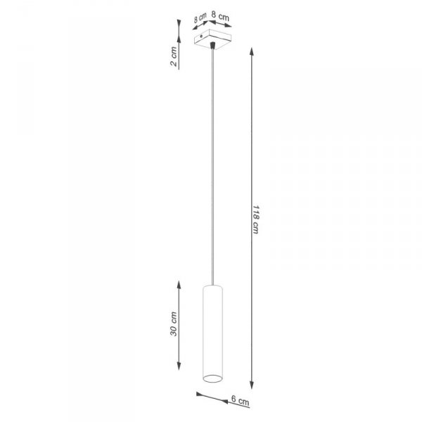 Lampa wisząca LAGOS 1 beżowa