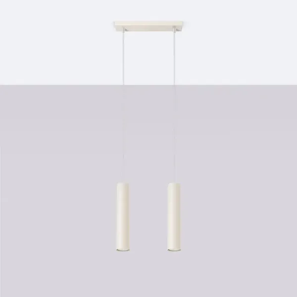 Lampa wisząca LAGOS 2 beżowa