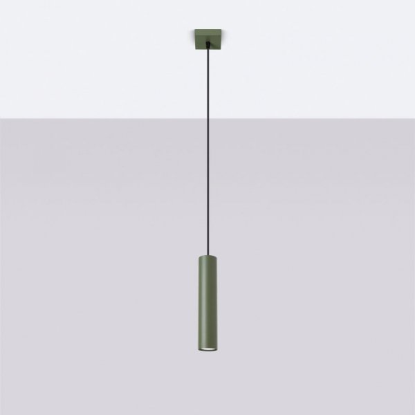 Lampa wisząca LAGOS 1 zielona oliwka