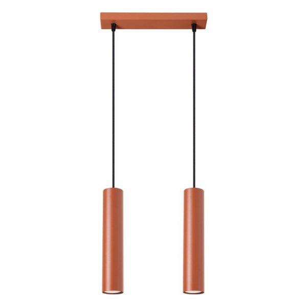 Lampa wisząca LAGOS 2 ochra czerwona