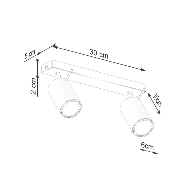 Plafon RING 2 zielony oliwkowy