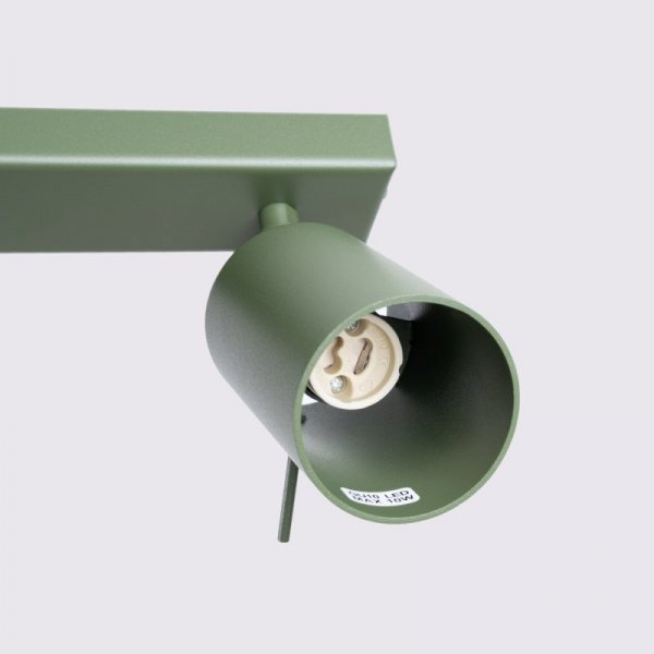 Plafon RING 3L zielony oliwkowy