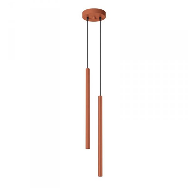 Lampa wisząca PASTELO 2 ochra czerwona