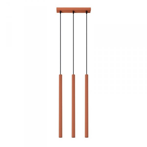 Lampa wisząca PASTELO 3 ochra czerwona
