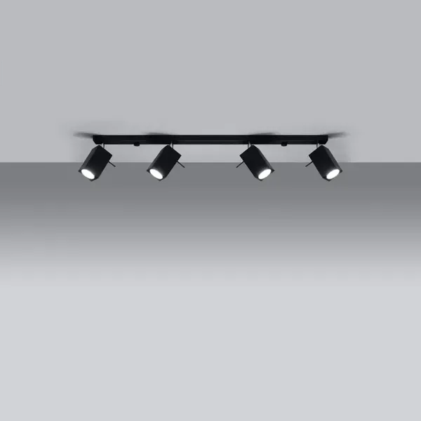 Plafon MERIDA 4L czarny