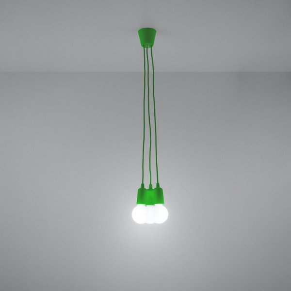 Lampa wisząca DIEGO 3 zielony