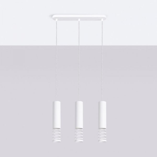 Lampa wisząca LAMI 3L biały