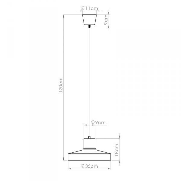 Lampa wisząca BILO zielona oliwka