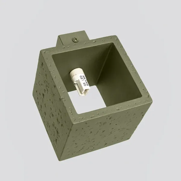 Kinkiet QUAD beton zielona oliwka
