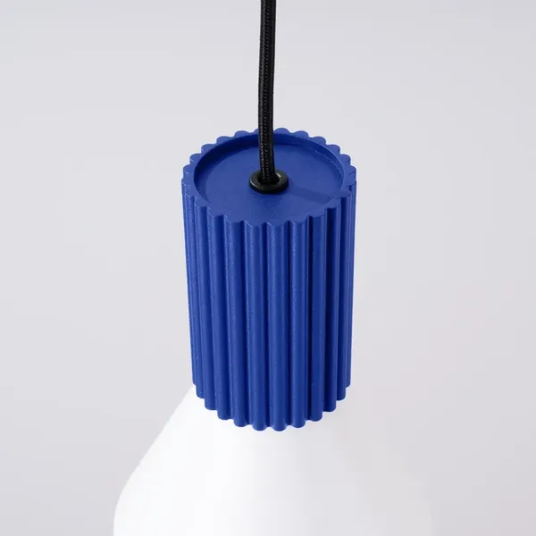 Lampa wisząca ESTRIA 1 biała/ultramaryna