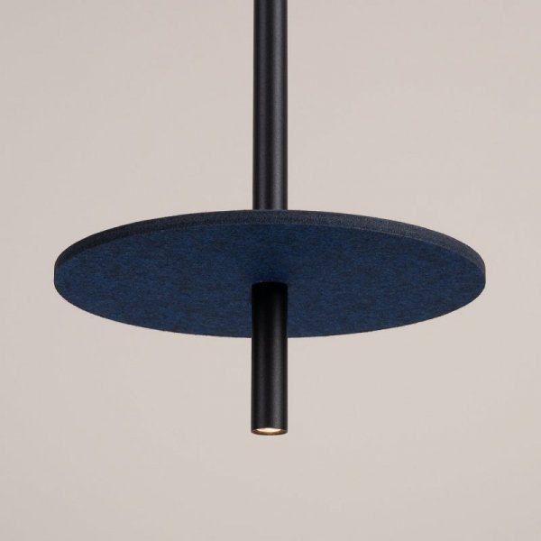 Lampa wisząca FELTRO 1 czarna/granatowa