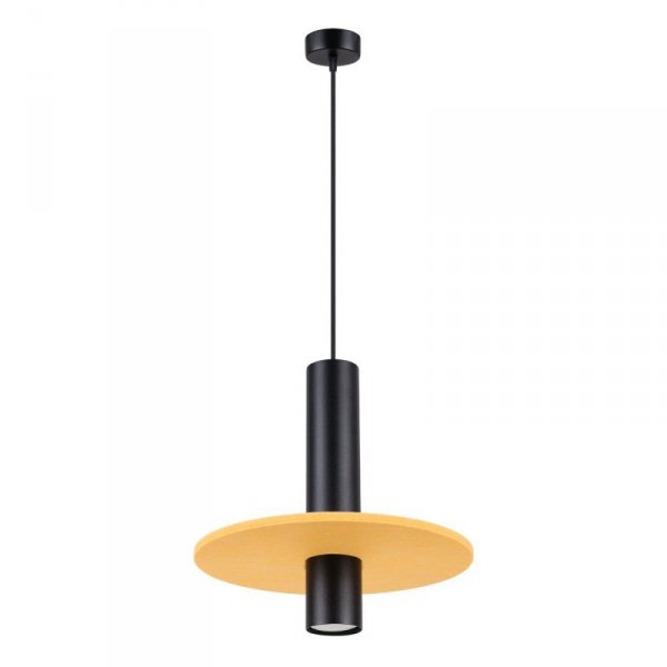 Lampa wisząca PELTA 1 czarna/żółta