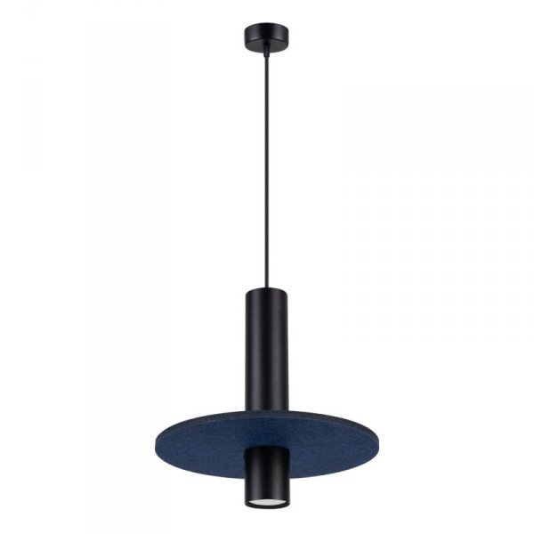 Lampa wisząca PELTA 1 czarna/granatowa
