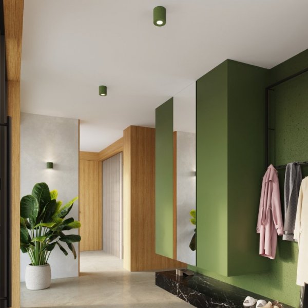 Plafon ORBIS beton zielona oliwka