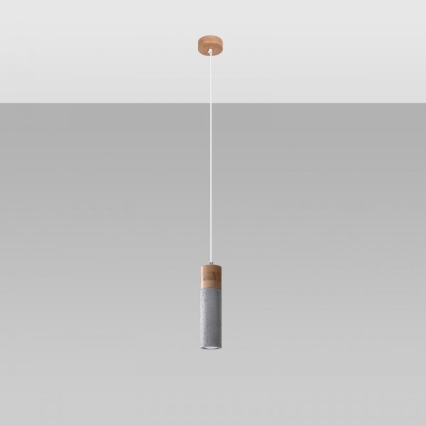 Lampa wisząca ZANE 1 szara