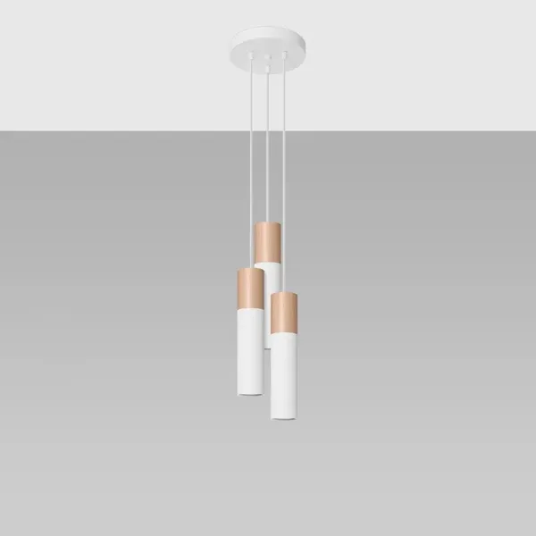 Lampa wisząca PABLO 3P biała