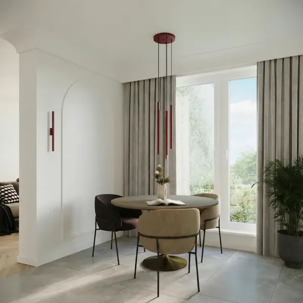 Lampa wisząca PASTELO 2 burgund