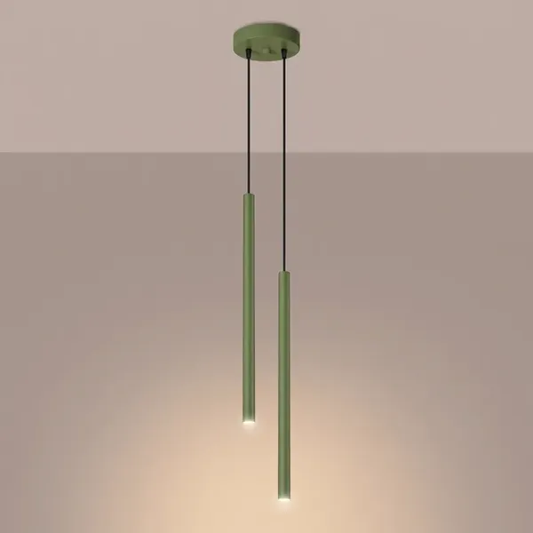 Lampa wisząca PASTELO 2 szałwiowa
