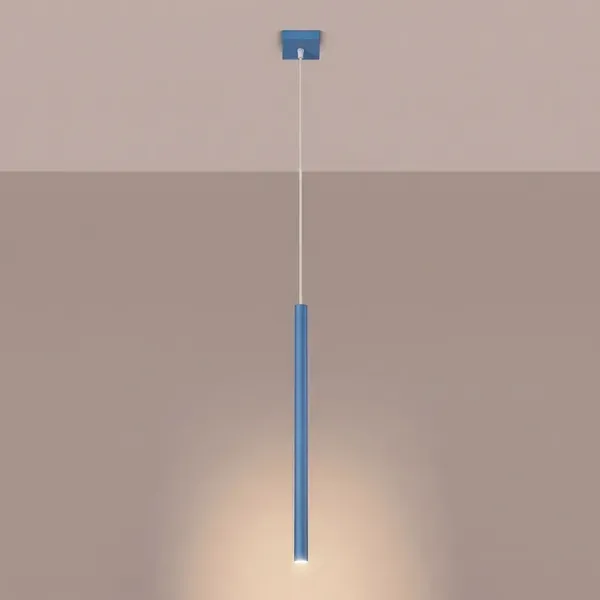 Lampa wisząca PASTELO 1 błękitna