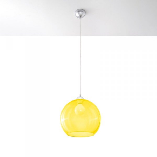Lampa wisząca BALL żółta