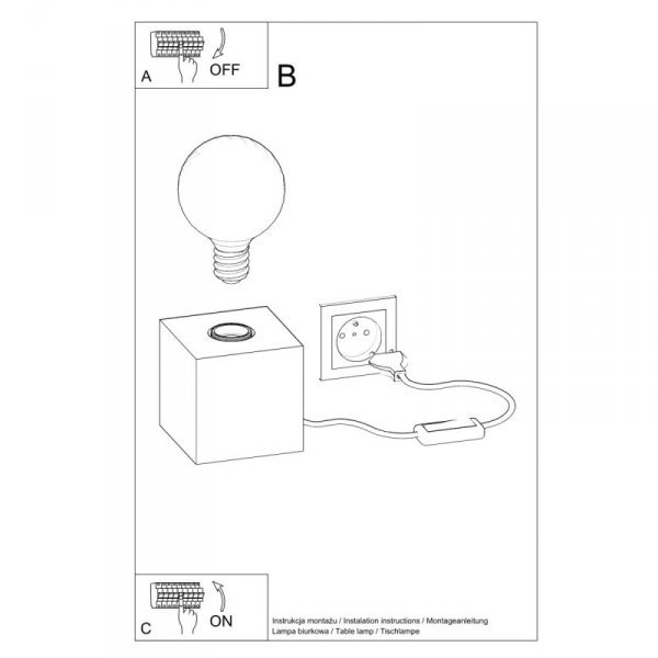 Lampa biurkowa ARIZ naturalne drewno