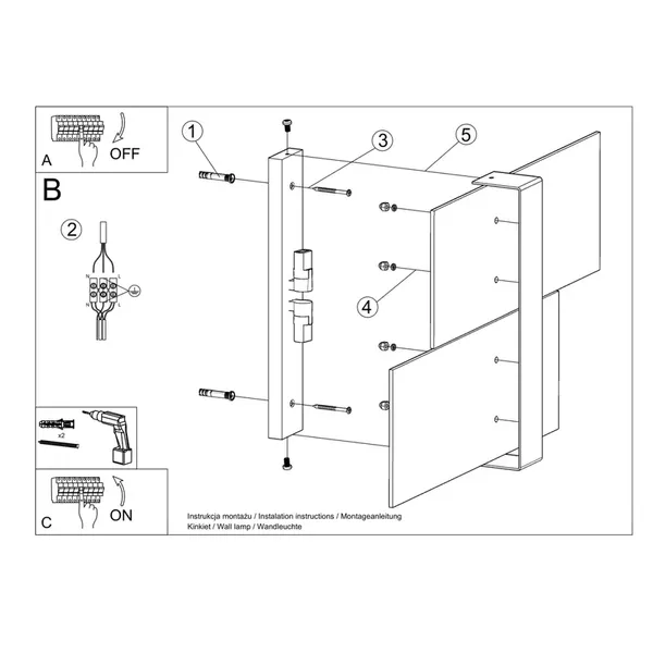 Kinkiet MASSIMO biały