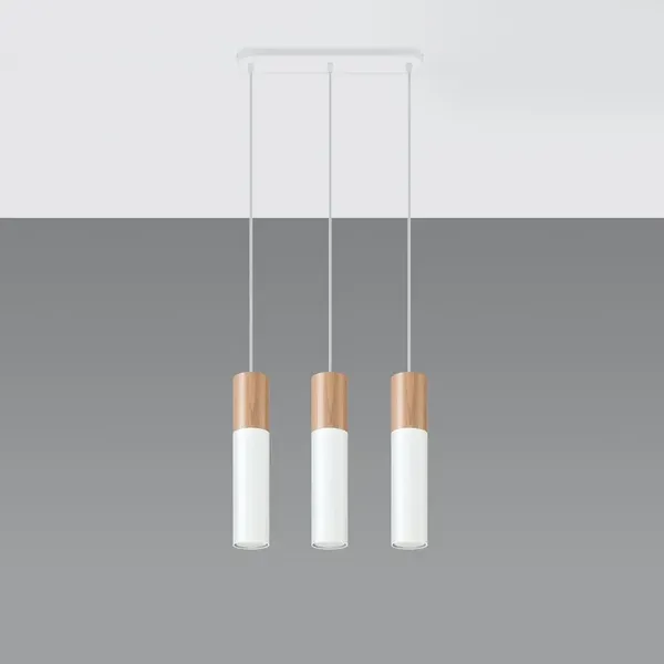 Lampa wisząca PABLO 3L biała